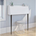 White Secretary Desk G101