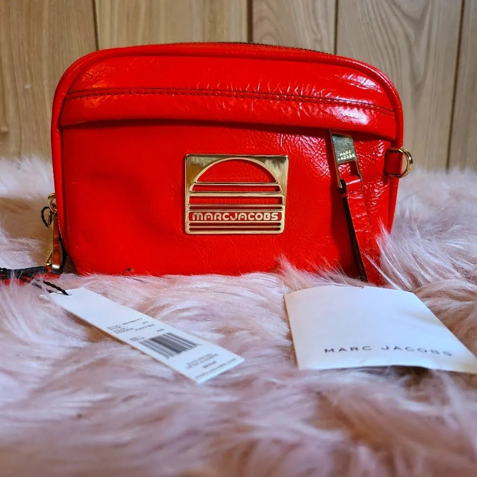 Poppy Red Genuine Leather Belt Bag C833