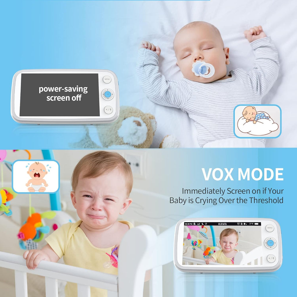 5" 720P HD Video Baby Monitor with Night Vision and 2-Way Talk I184644