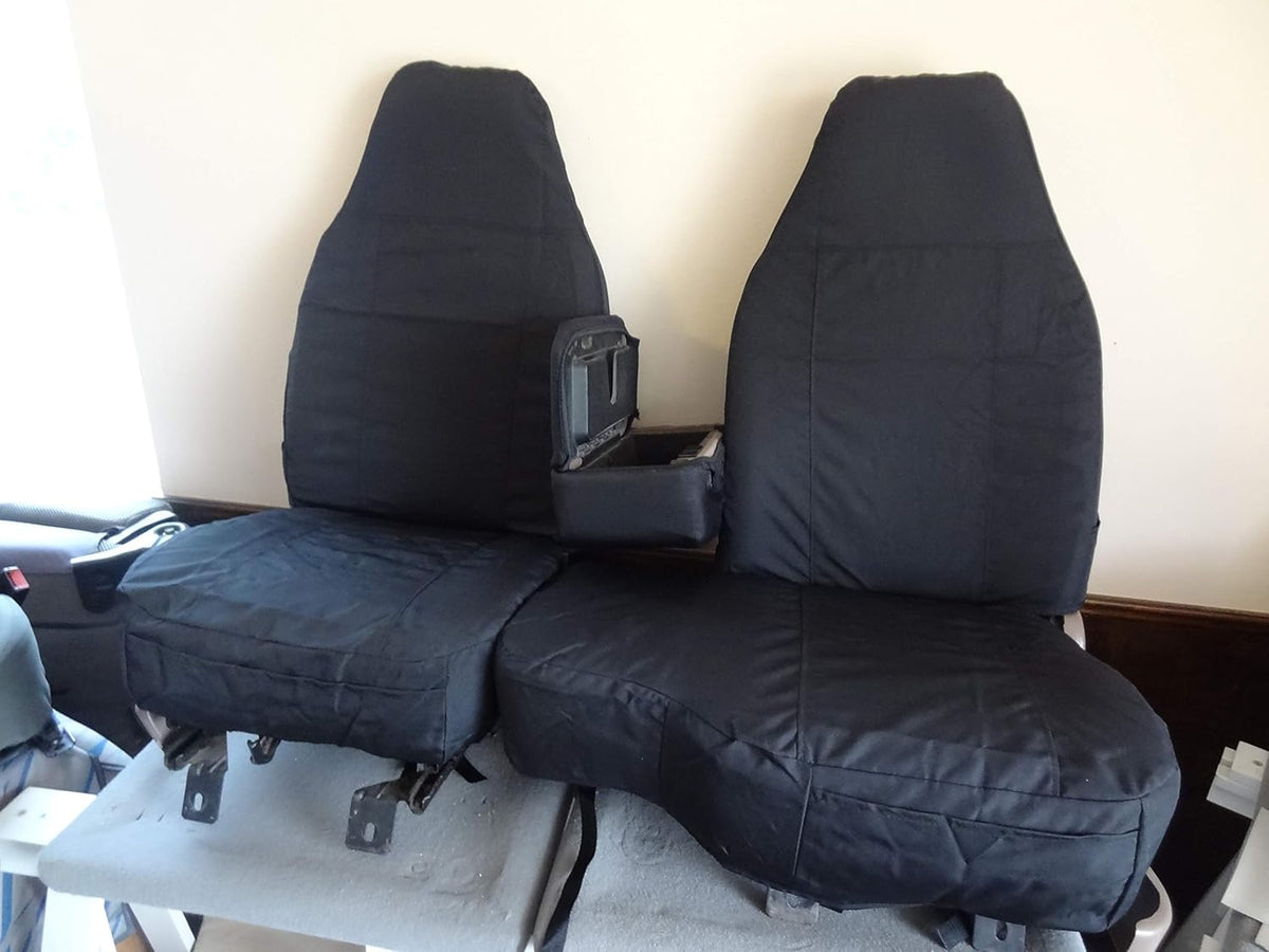 Black Waterproof Seat Covers for 60/40 Split Bench Z4278