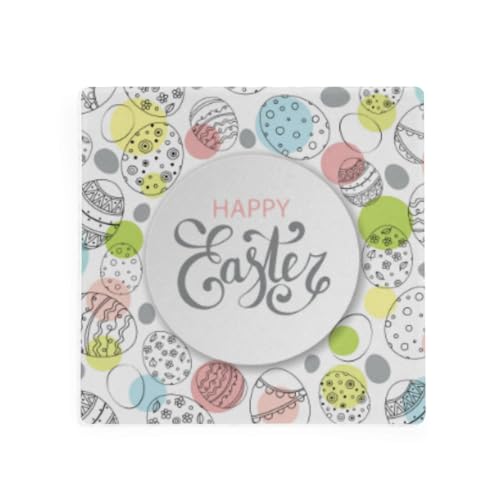 4 Packs Ceramic Stone Coasters with Cork Base Z906589
