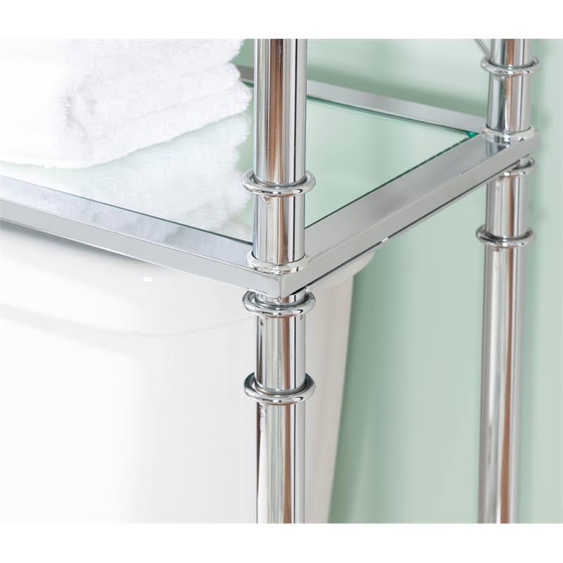 Metal and Glass Spacesaver in Chrome T6147