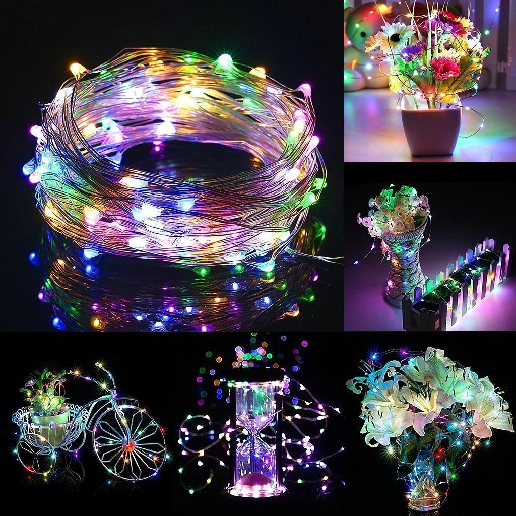 100 Led Multicolor Fairy String Lights with Remote Timer L563