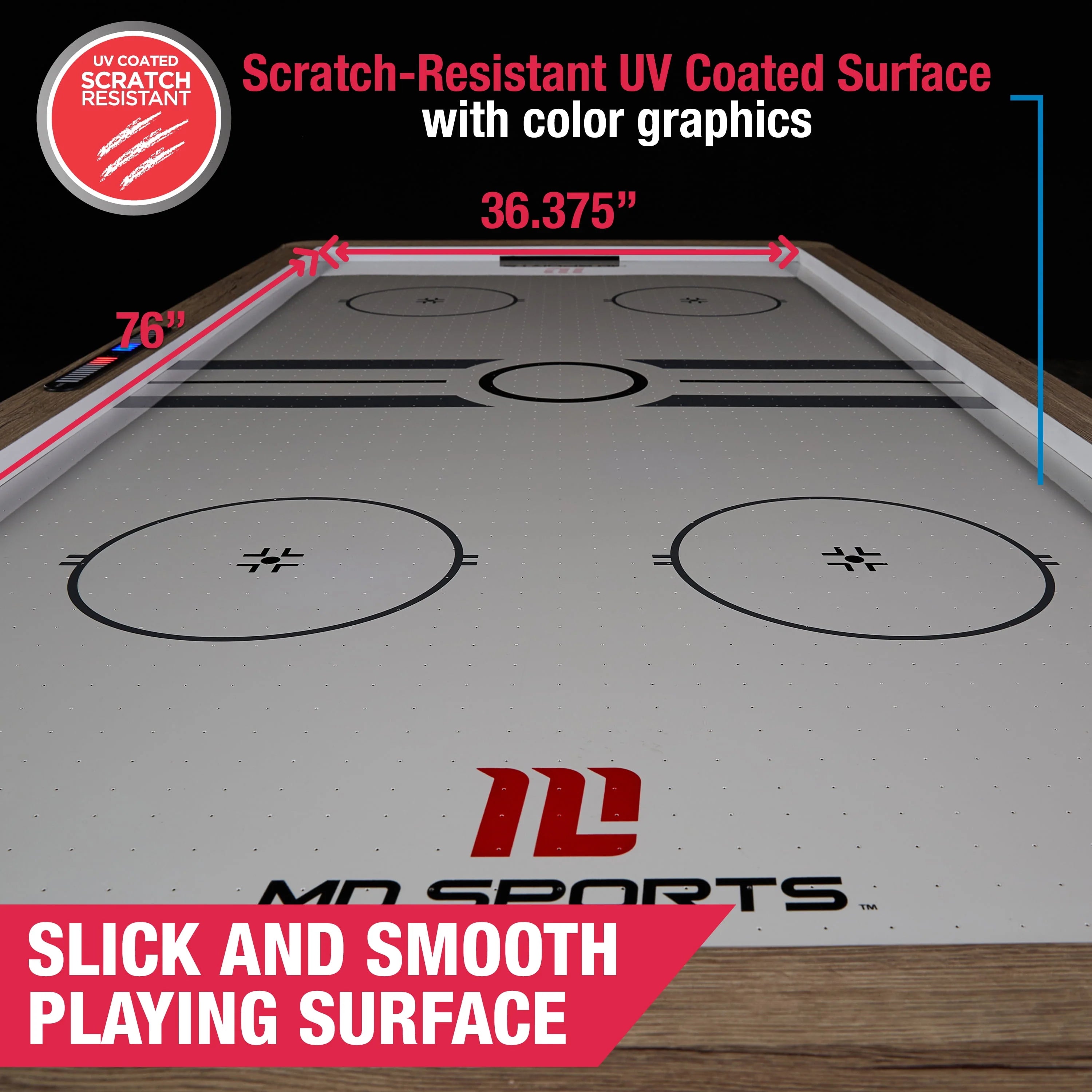 7' Air Powered Hockey Table With Pusher and Puck Set Y275