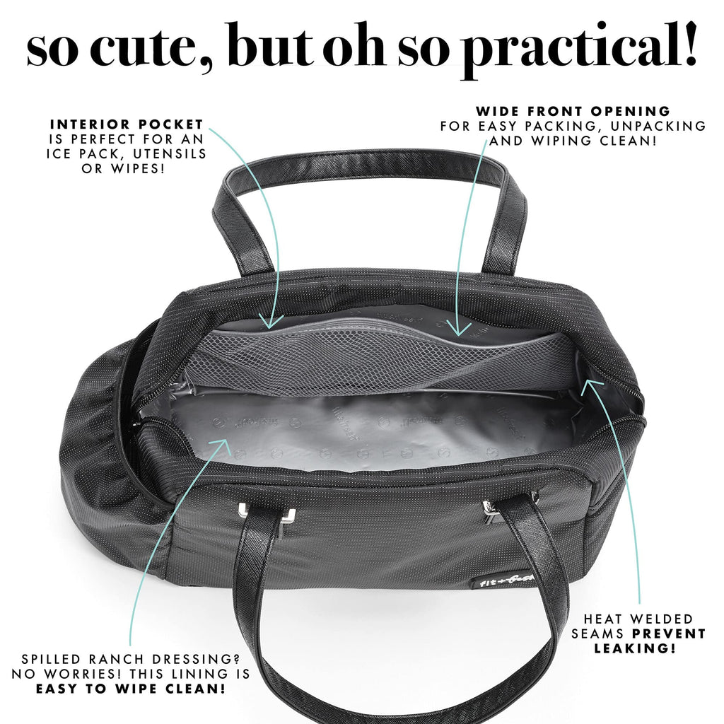 Insulated Lunch Tote with Bottle and Containers S359374