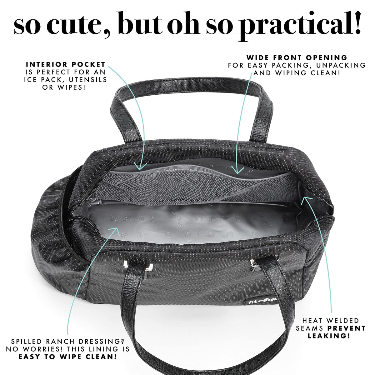 Insulated Lunch Tote with Bottle and Containers S359374