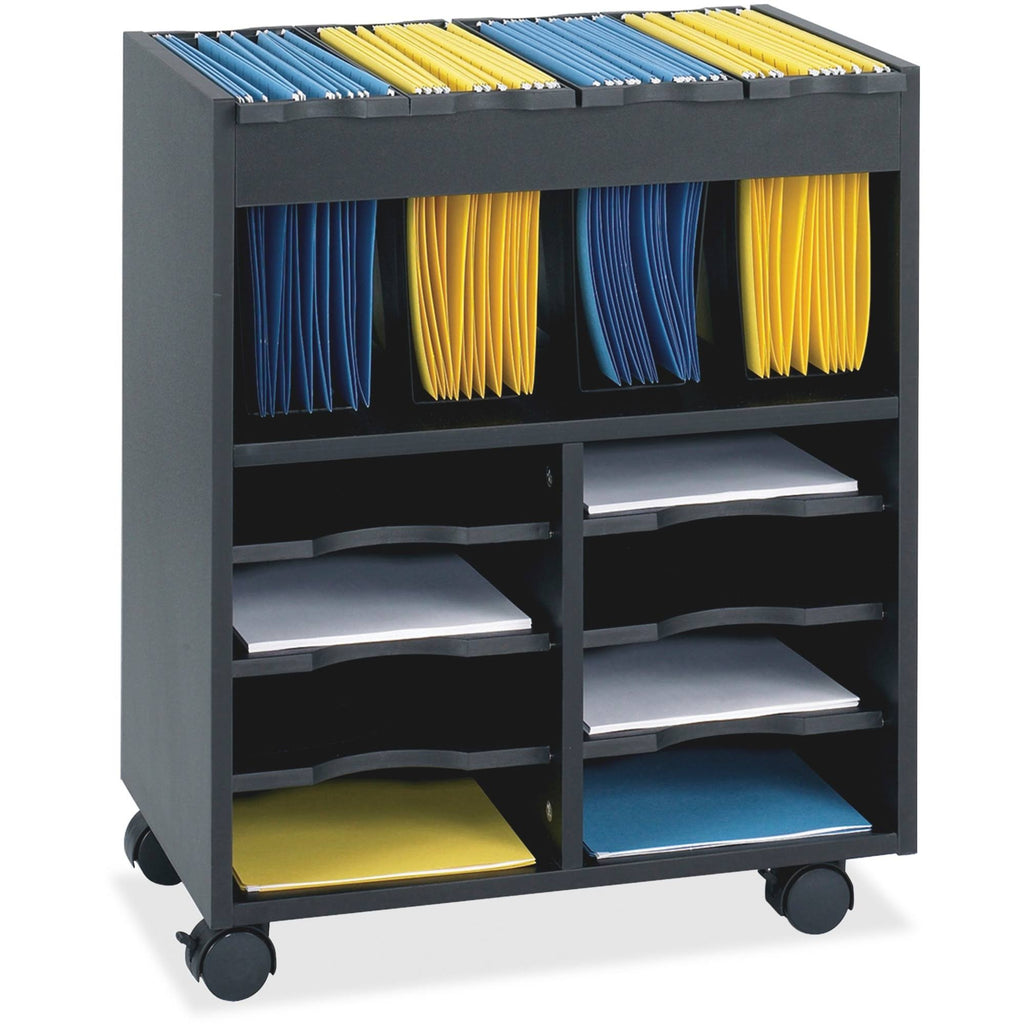 Black Mobile File Cart K9750
