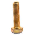 3/8 inch-16 x 3 inch Coarse Thread Grade 8 Hex Cap Screw, Alloy Steel Yellow Zinc Plated, Pk 162 S4615