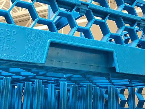 9 Compartment Glass Rack with 2 Extenders D5781