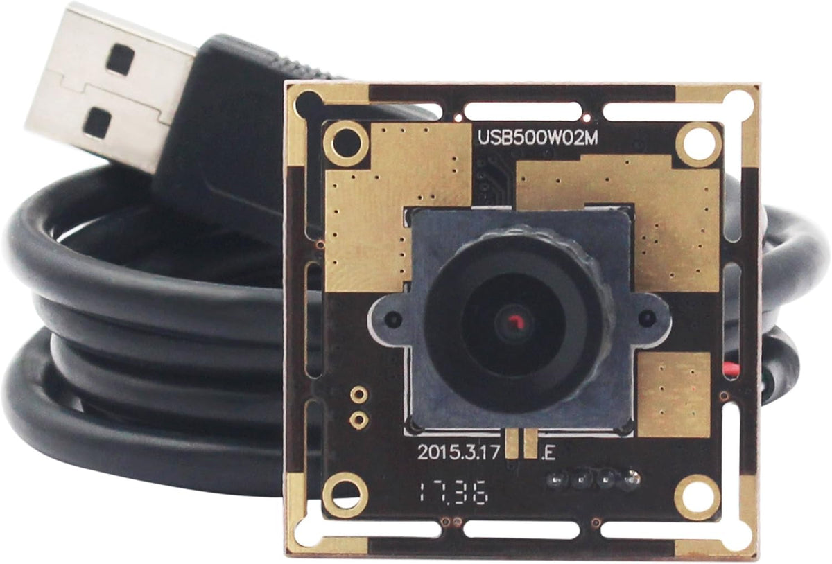 Mini Aluminum Black USB Security Camera with 170degree Wide Angle Fisheye Lens and 3Meters USB Cable L963