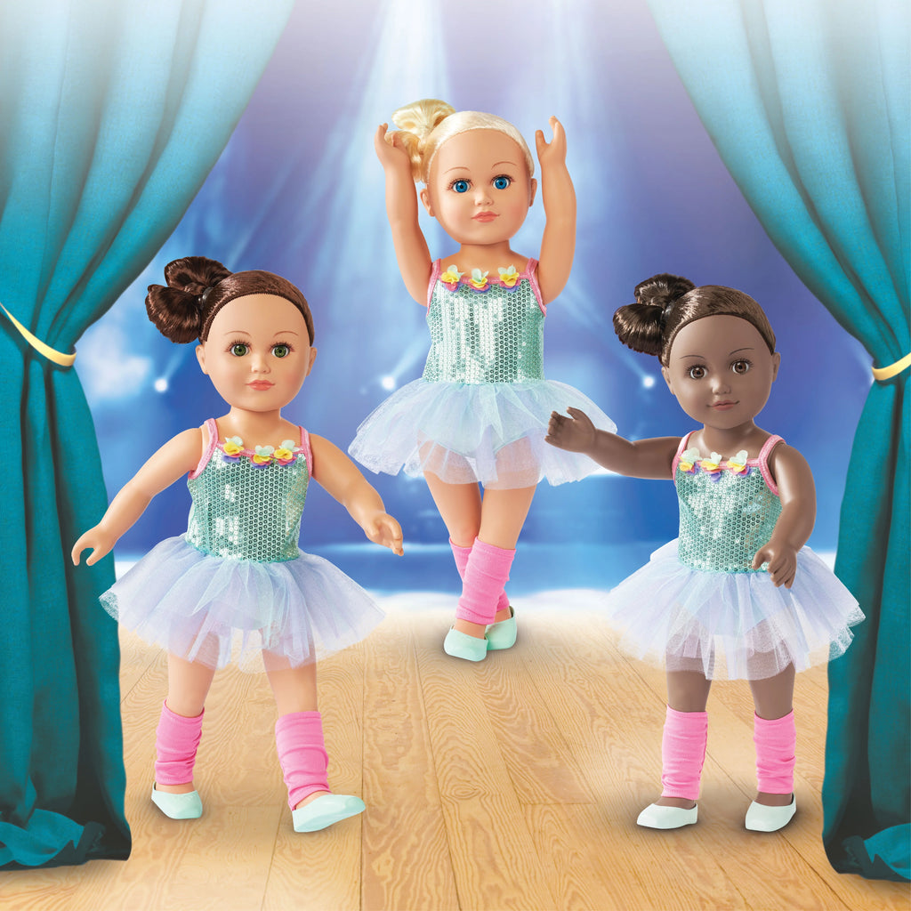 18 inch Posable Doll with Brown Eyes H341