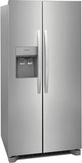 33 Freestanding Side by Side Refrigerator with 22.2 cu. ft. Capacity, 3 Glass Shelves, in Stainless Steel T76234