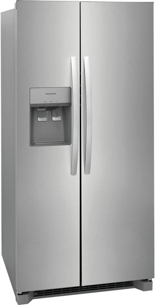 33 Freestanding Side by Side Refrigerator with 22.2 cu. ft. Capacity, 3 Glass Shelves, in Stainless Steel T76234