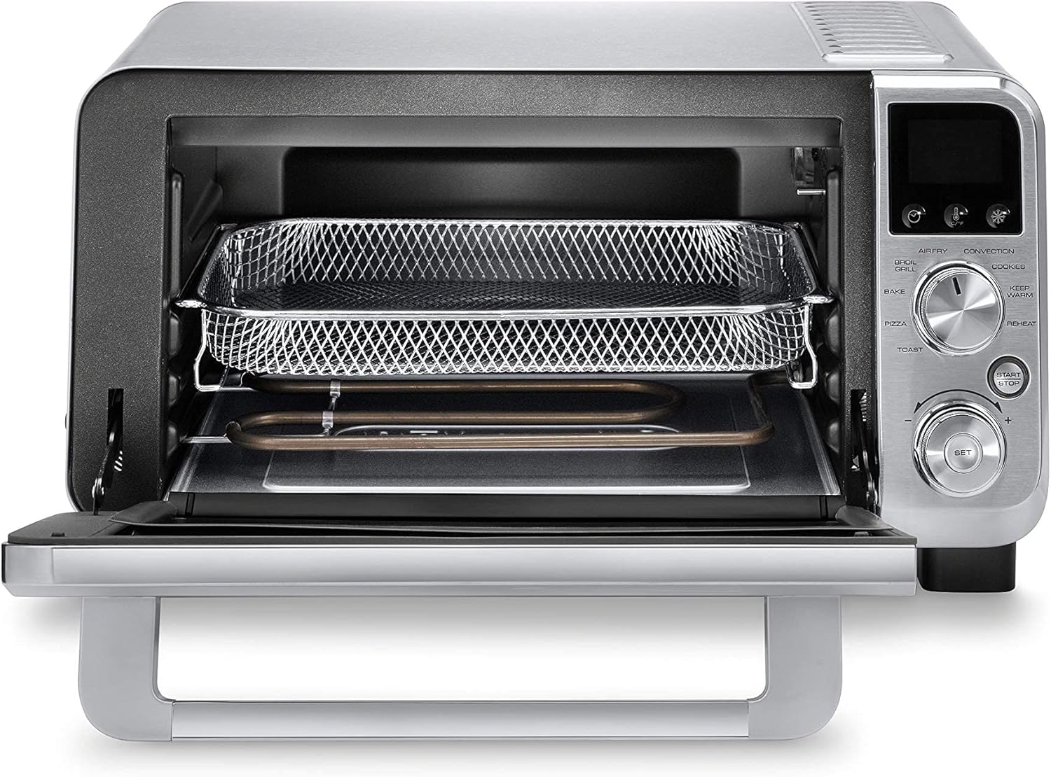 Stainless Steel 9-in-1 Digital Air Fry Convection Toaster Oven with Cooking Accessories H2488