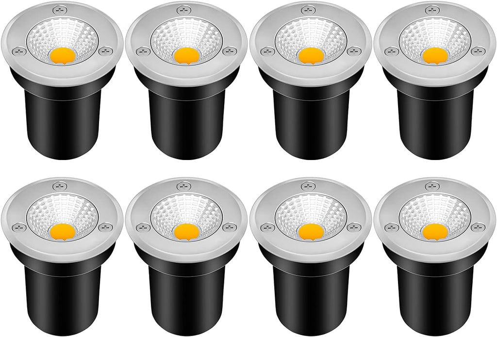 8 Pack 3W LED Warm White Low Voltage Landscape Lights V416915