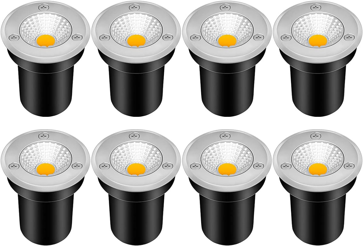 8 Pack 3W LED Warm White Low Voltage Landscape Lights V416915