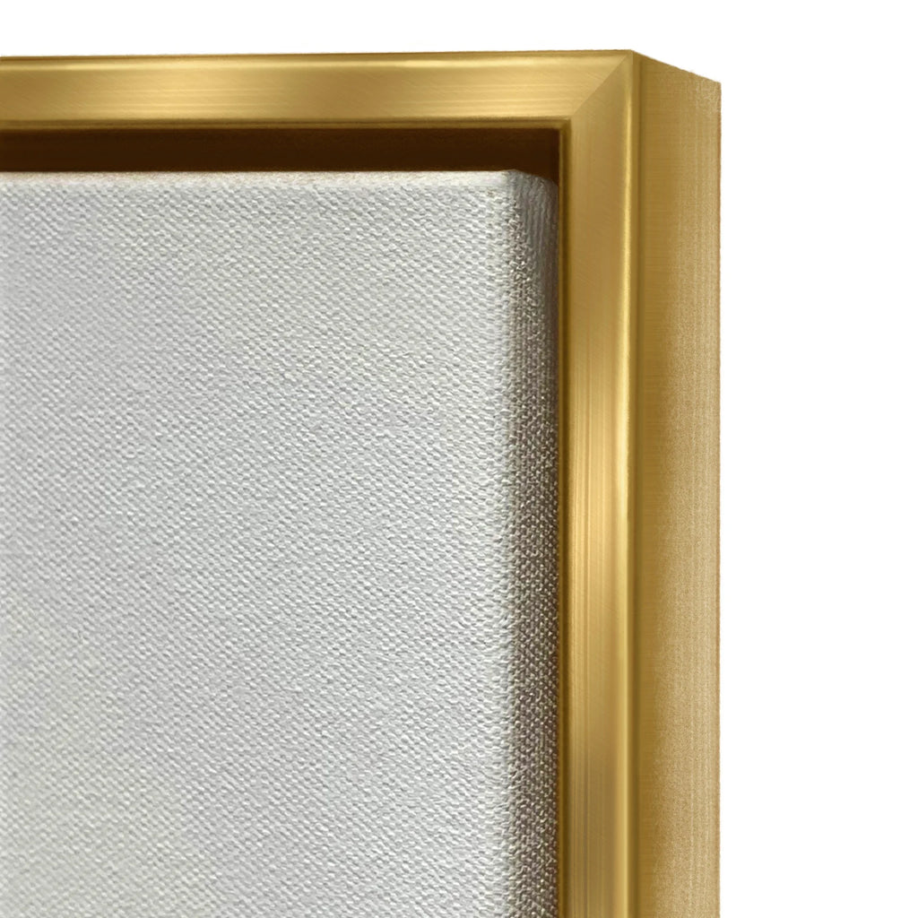 Metallic Gold Framed Canvas Print Wall Art T85559