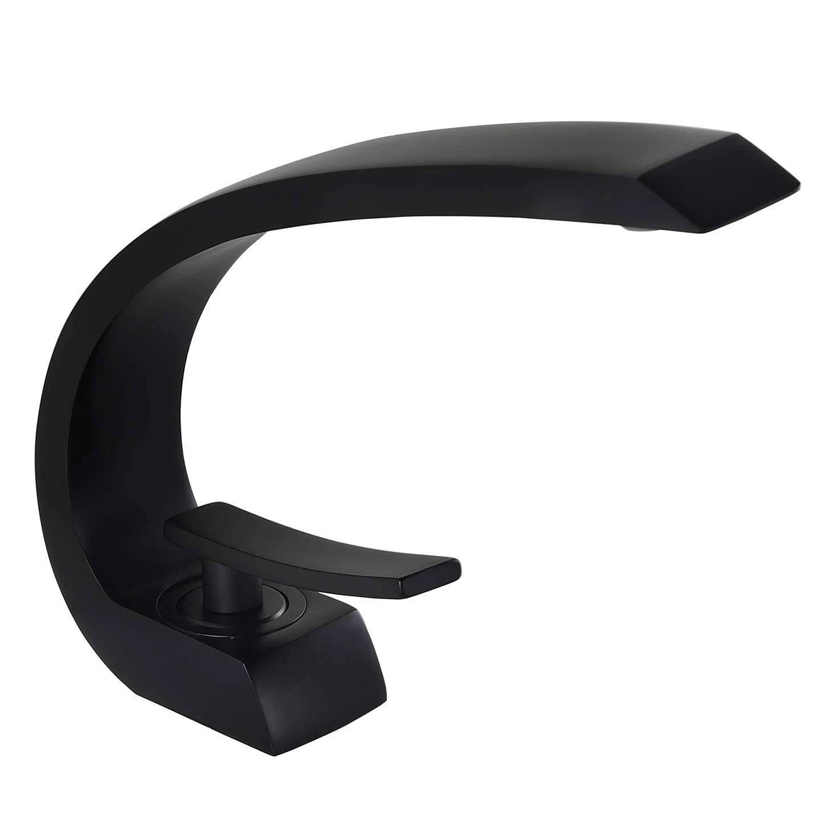 Matte Black 1-Handle Sink Faucet with Pop Up Drain Y70721
