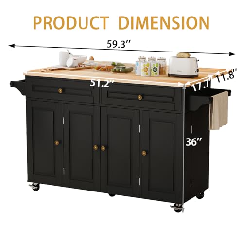 White Movable Kitchen Island with Drop Leaf and Power Outlet M6441