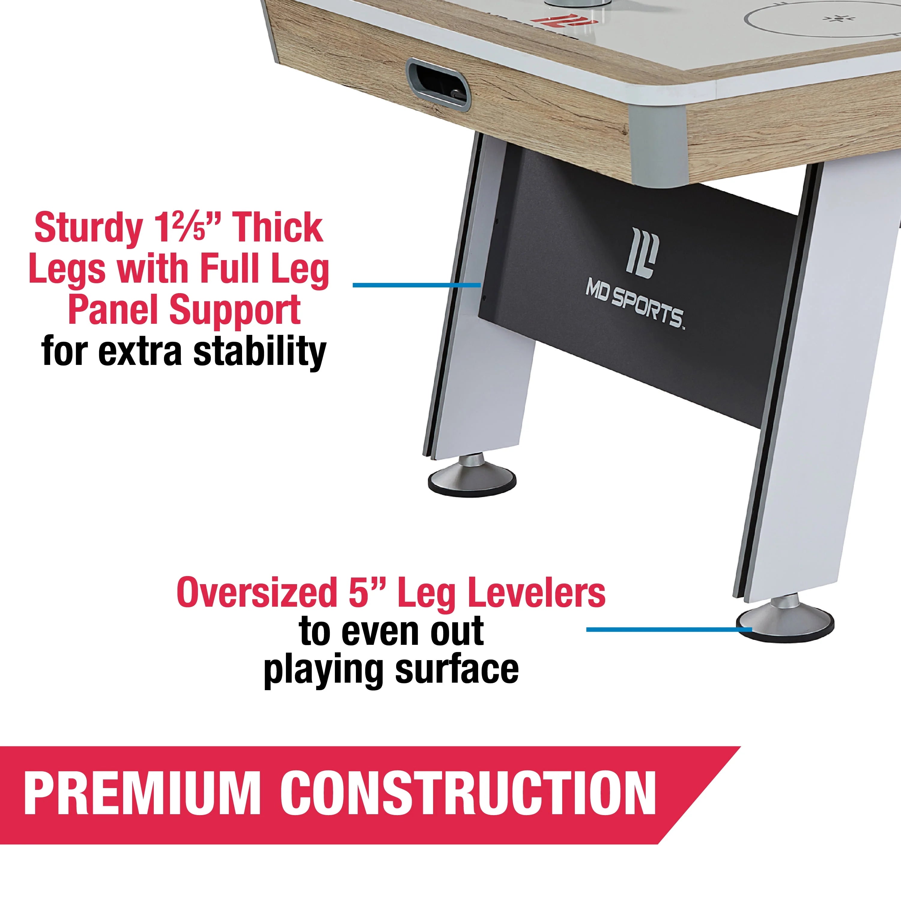 7' Air Powered Hockey Table With Pusher and Puck Set Y275