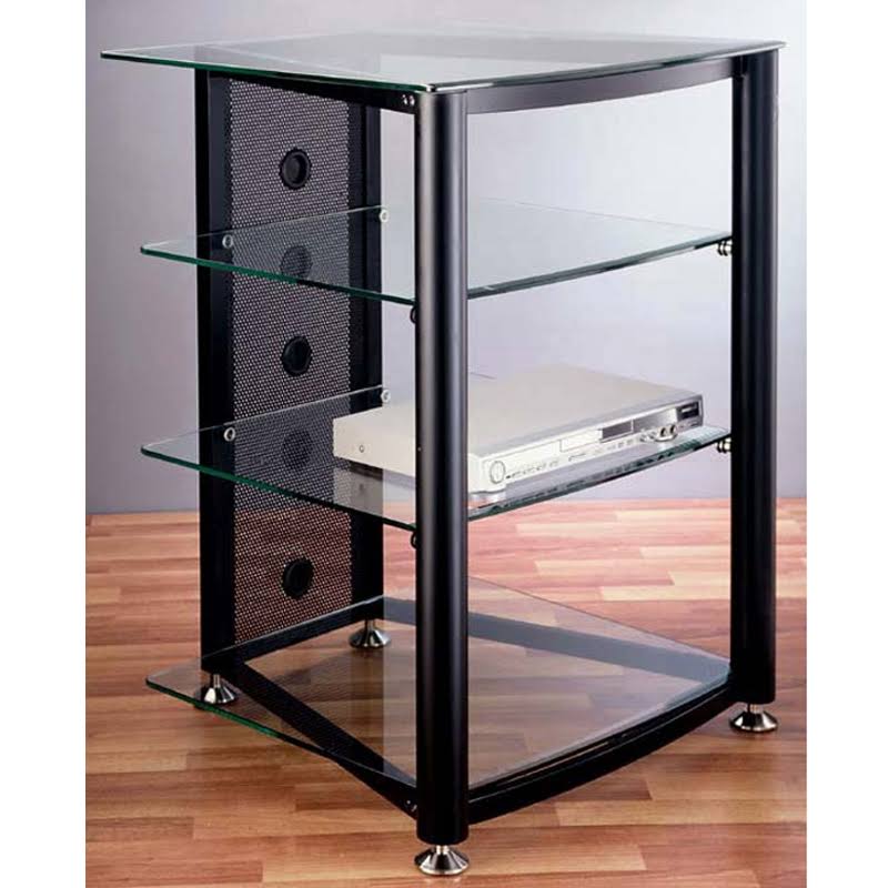 Audio Video Rack with Glass Shelves D8631