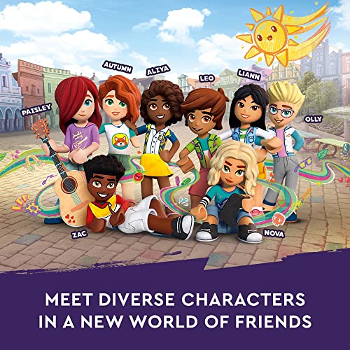LEGO Friends Heartlake City Community Center 41748 Building Toy Set, 6 Mini-Dolls, Pet Dog C7145
