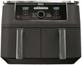 Open Box 10qt XL 2 Basket Air Fryer Grey H1819