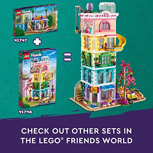 LEGO Friends Heartlake City Community Center 41748 Building Toy Set, 6 Mini-Dolls, Pet Dog C7145