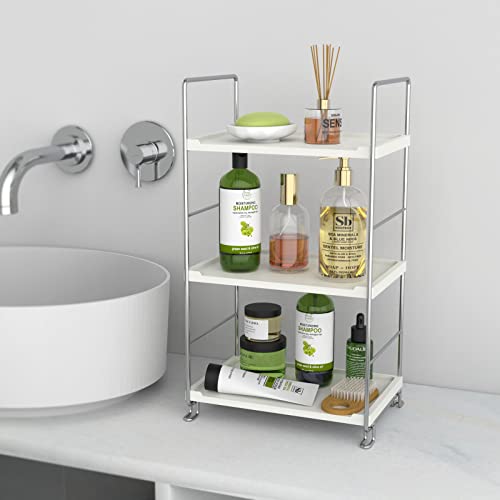 Chrome 3-Tier Bathroom Organizer Countertop Shelf K3248