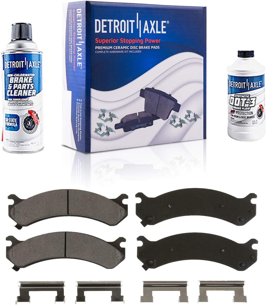 Front Disc Rotors and Brake Pads Replacement 6pc Set A786537