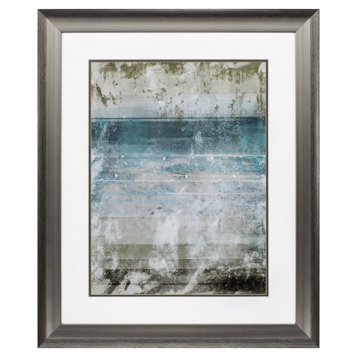 Silver Frame Splattered Edge I Q757