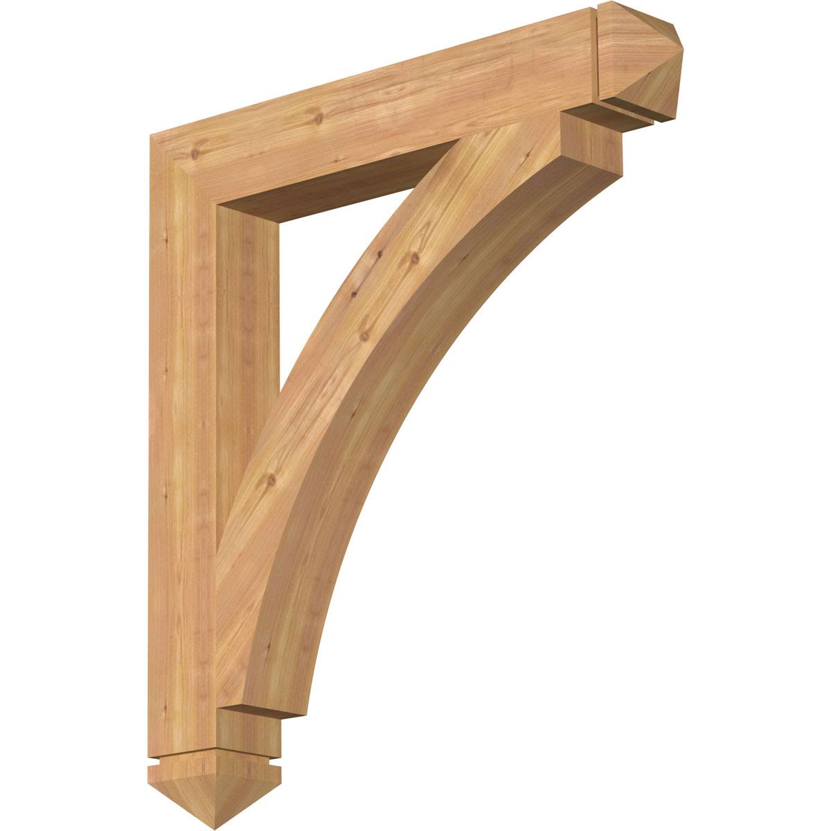Thorton Arts u0026 Crafts Smooth Bracket, Western Red Cedar W876113