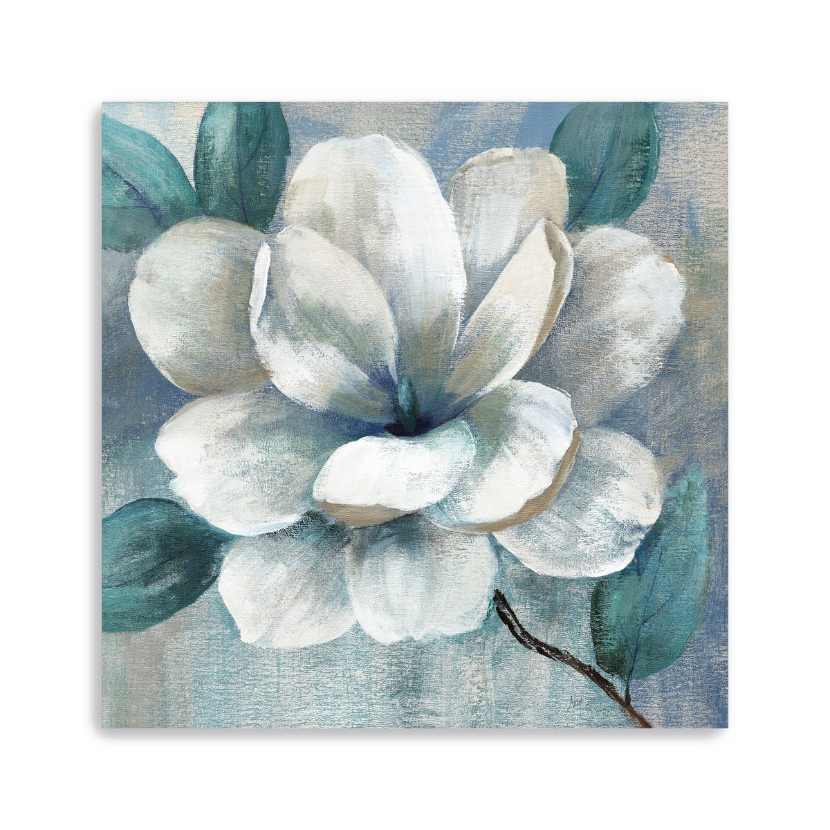 Teal Magnolia II Canvas Giclee T936