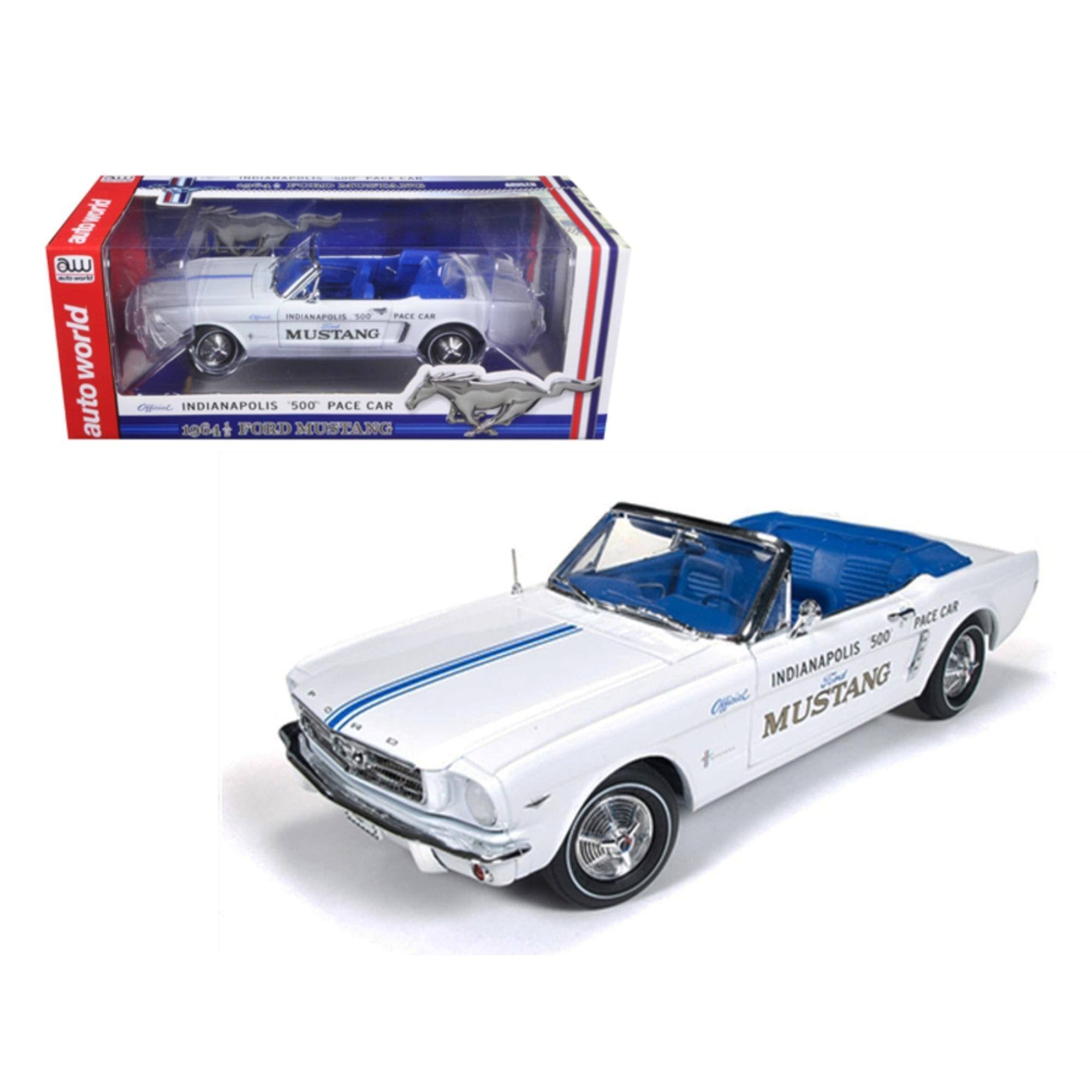 1964 1/2 Ford Mustang Convertible 289 V8 Indy 500 Pace Car 1/18 Diecast Model Car Z844