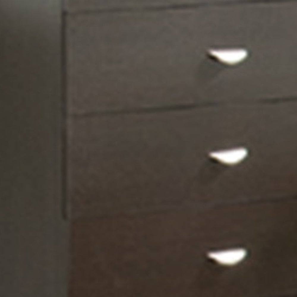 Dark Brown Finish 5 Drawer Chest Y947821