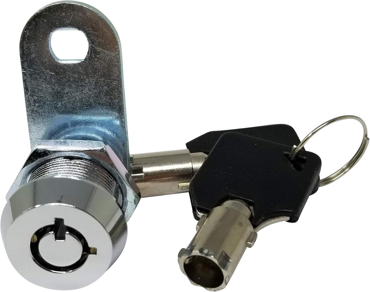 5/8 Inch Chrome Tubular Cam Lock, Pack of 10 A9129