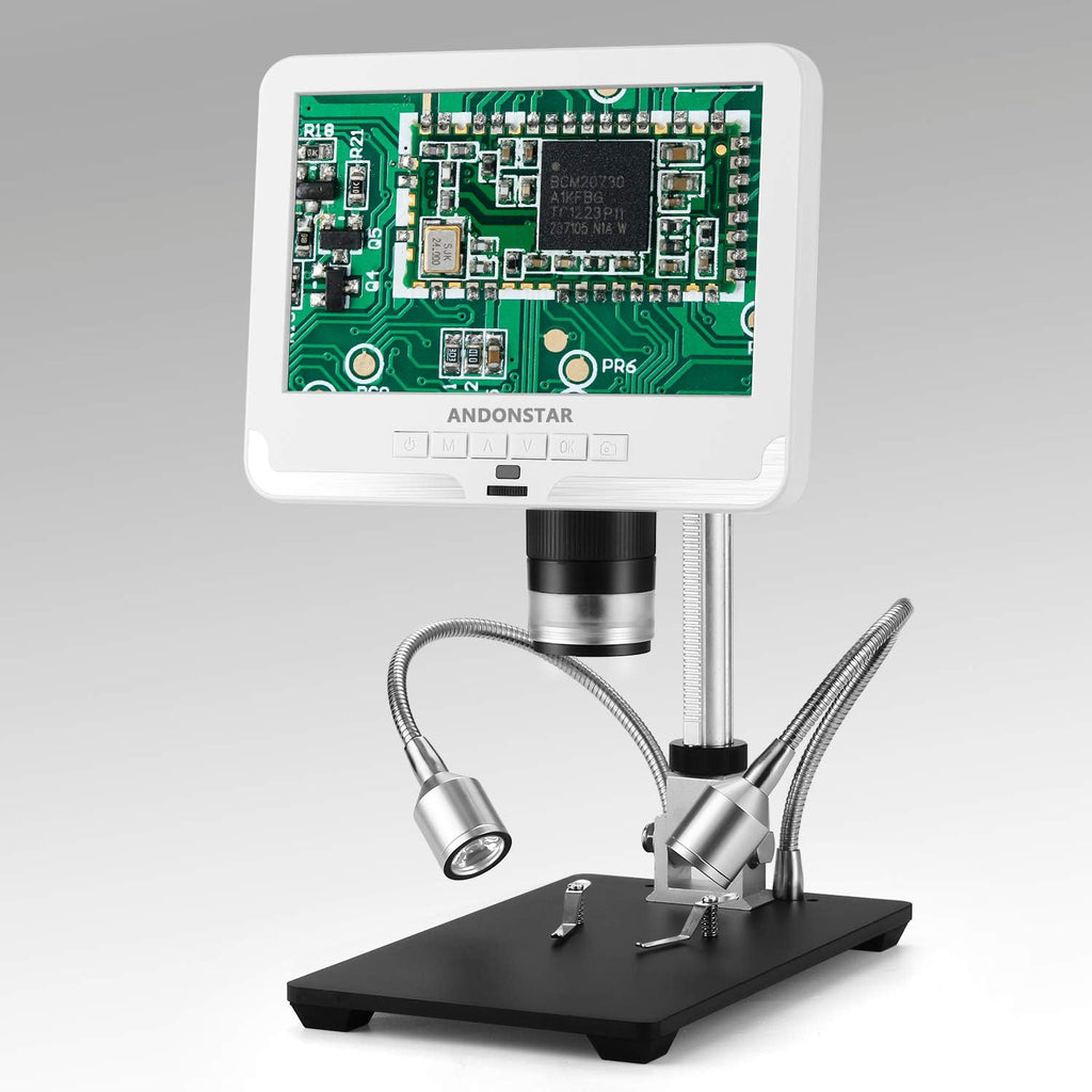 Digital Microscope 7 Inches LCD 1080P 200X Magnification Soldering Tool A8890