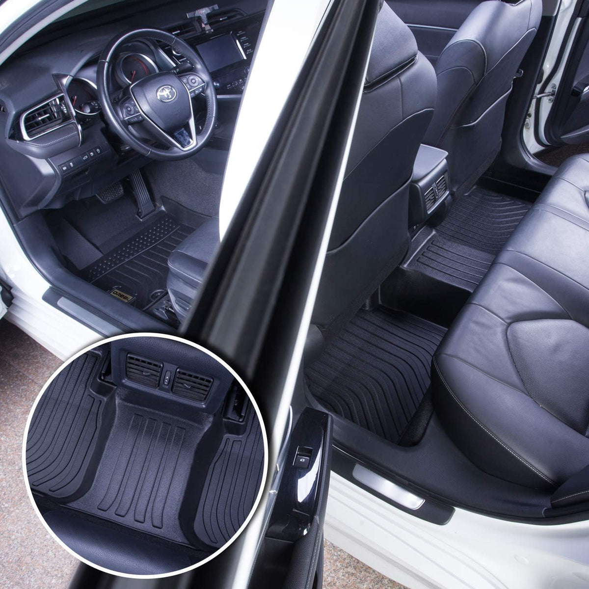 Black Floor Mats Replacement for Mazda CX-5 Front and Rear Car Carpet R904271
