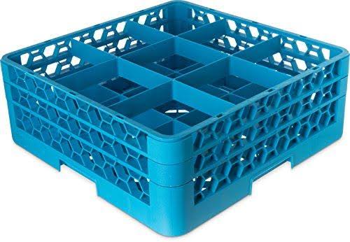 9 Compartment Glass Rack with 2 Extenders D5781