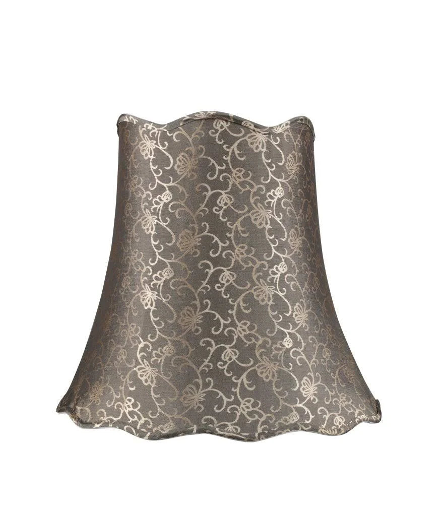 Light Gold Scallop Bell Lamp Shade D855