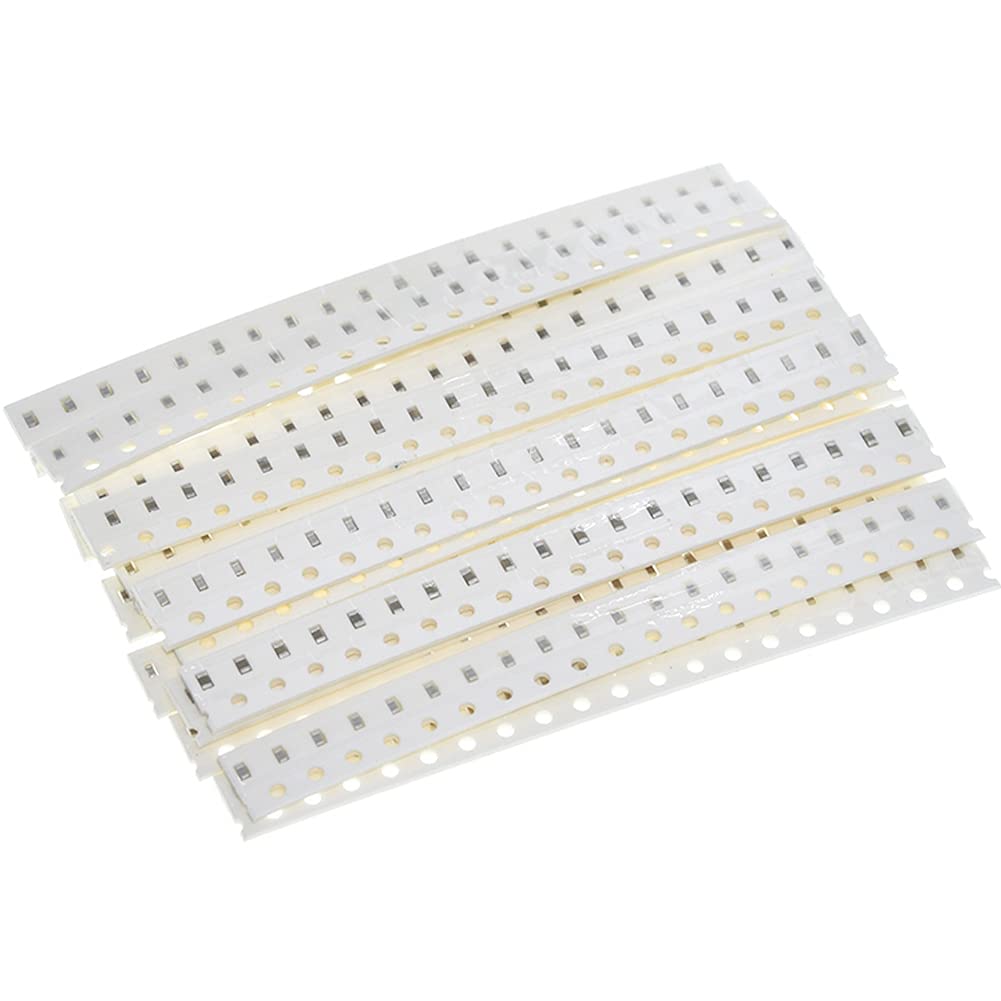 960PCS 0603 0805 1206 SMD Capacitor Kit, 16 Value 10pF-22uF Multilayer Ceramic Chip Capacitors Assortment Set M51409