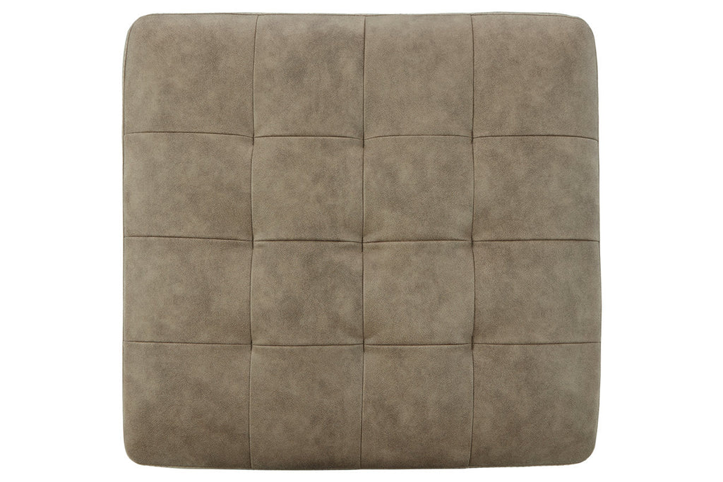 Oversized Fabric Accent Ottoman in Pebble Beige W801189