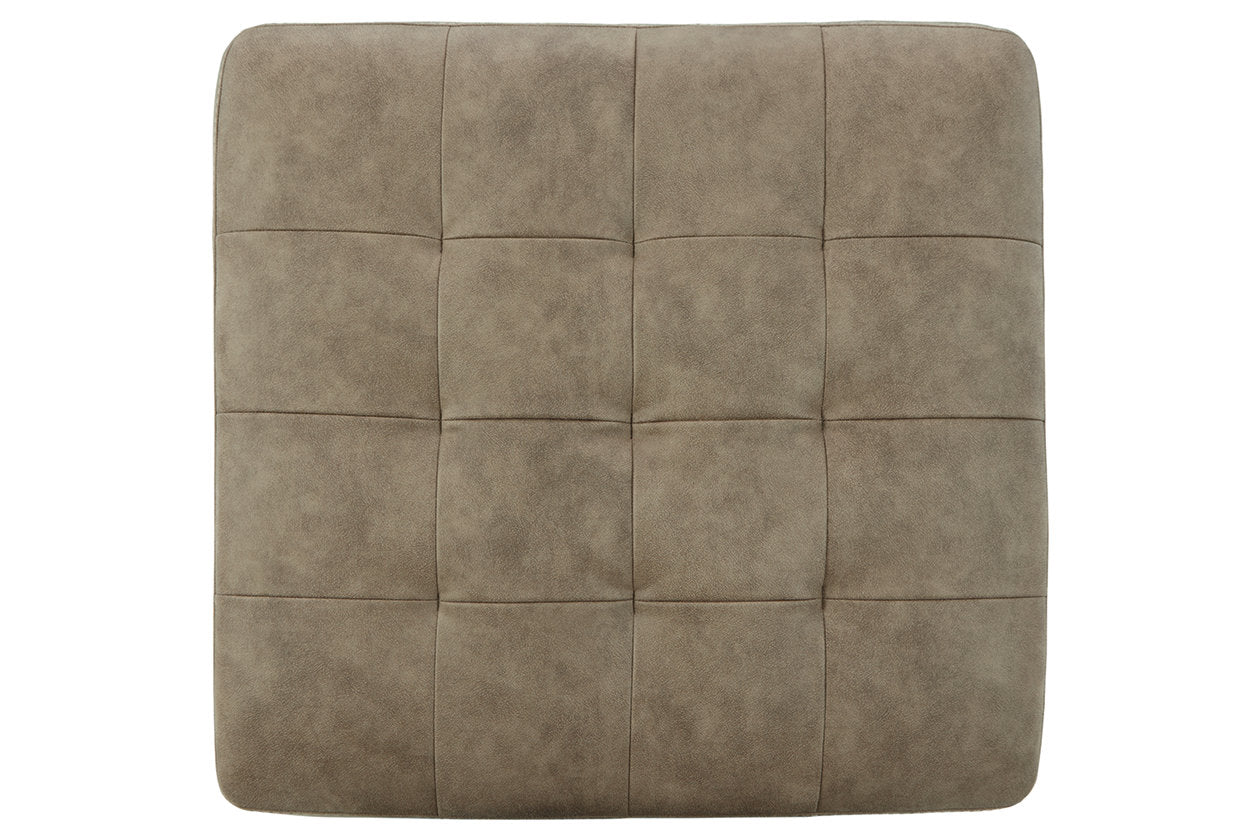 Oversized Fabric Accent Ottoman in Pebble Beige W801189
