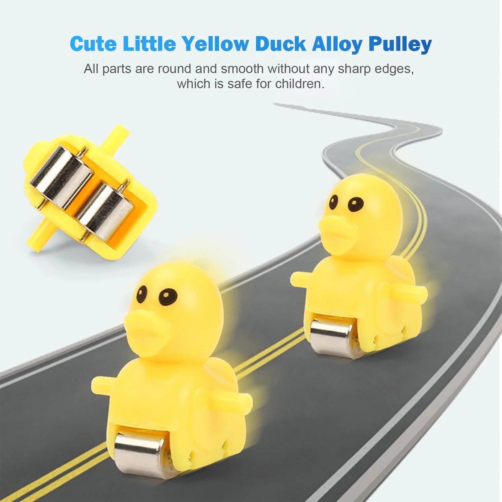 Duck Roller Coaster Toys 4 Pieces Educational Toys with Race Track M3427
