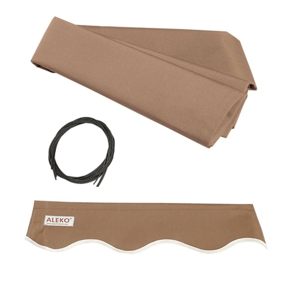 10 x 8 ft. Black Retractable Patio Canopy Awning V7777