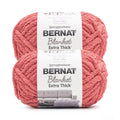 Bernat Blanket Extra Thick Jumbo Polyester Yarn, Clay, 21.2oz, 72 Yards (2 Pack) S818