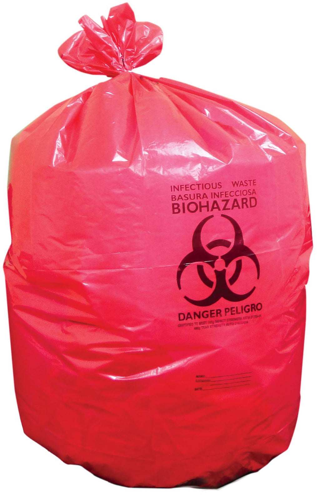 Red Biohazard Can Liners I1606