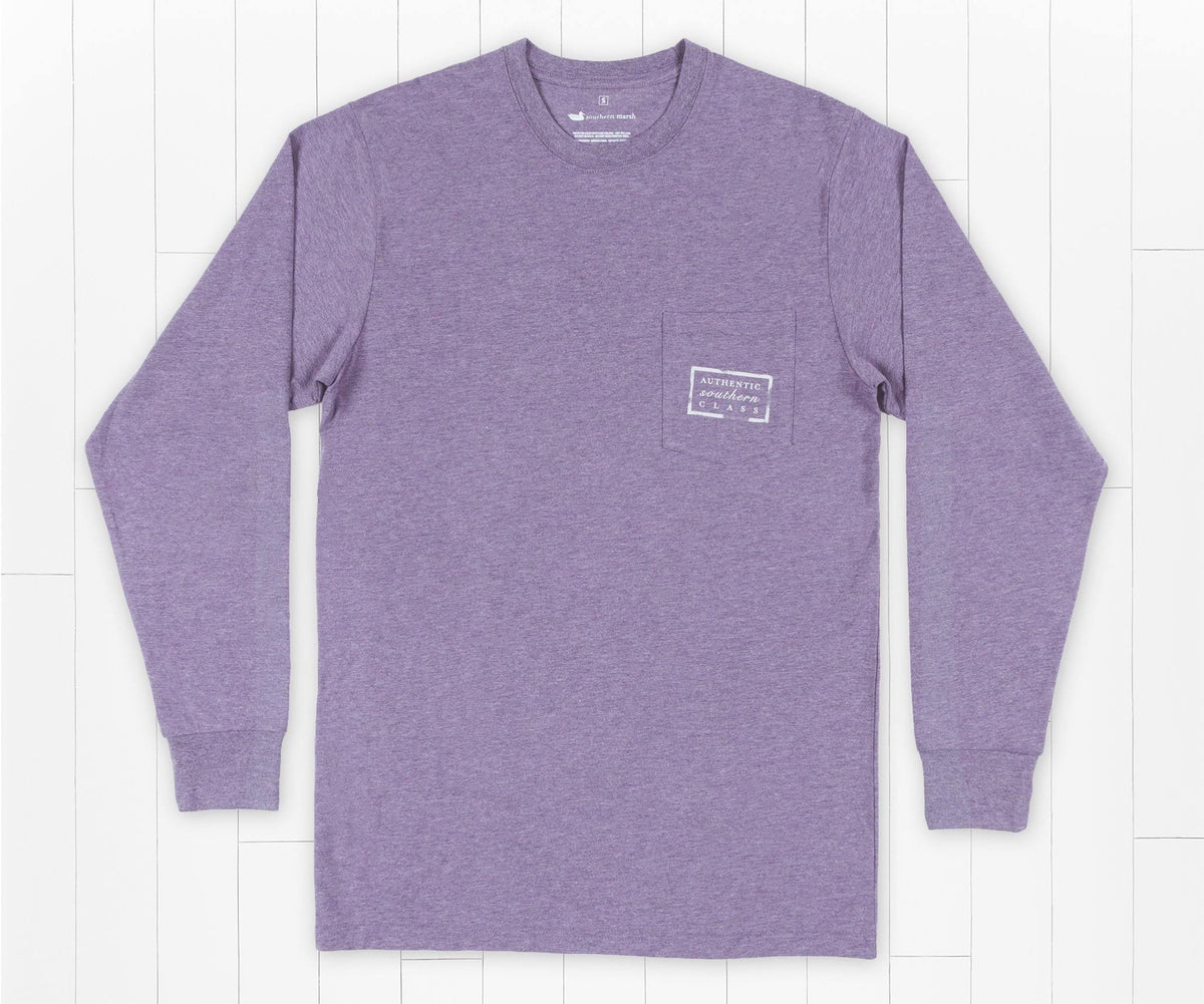 Washed Red Long Sleeve Tee P22411