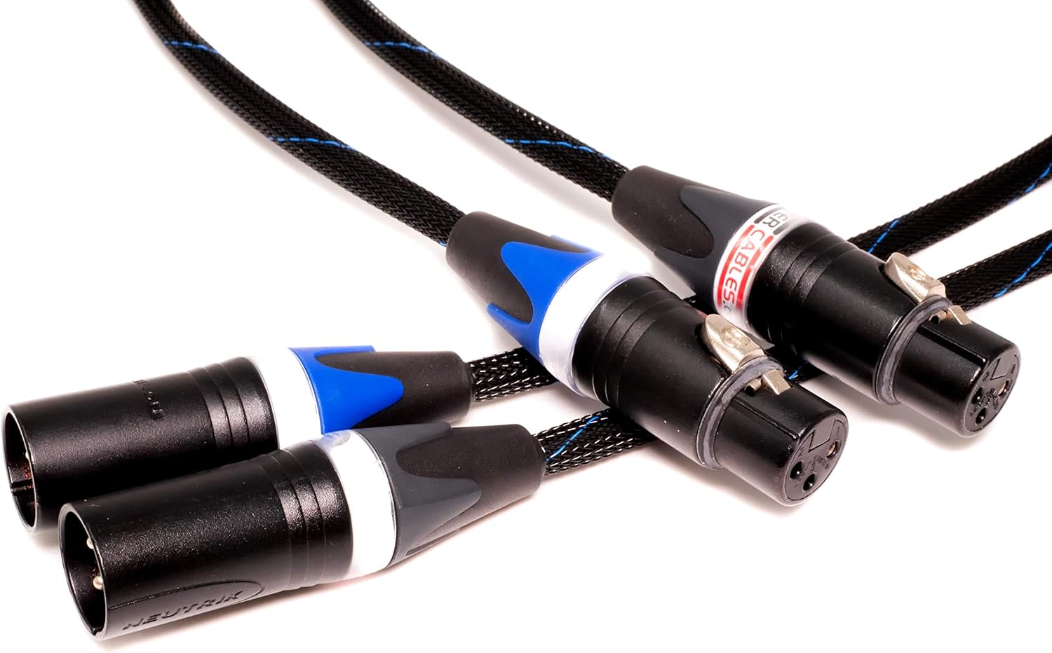 Balanced XLR Cables, Stereo Pair, Silver/Copper Hybrid, 6 Feet A60758
