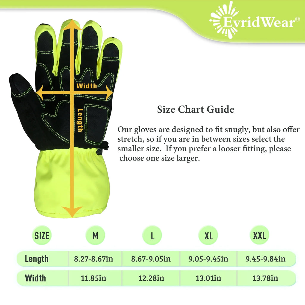 Waterproof Ski Gloves, 3M Thinsulate Winter Gloves (M, Black) A5207